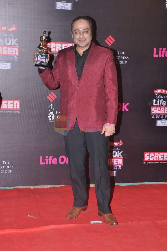 Sachin Khedekar at 20th Annual Life OK Screen Awards in Mumbai on 14th Jan 2014