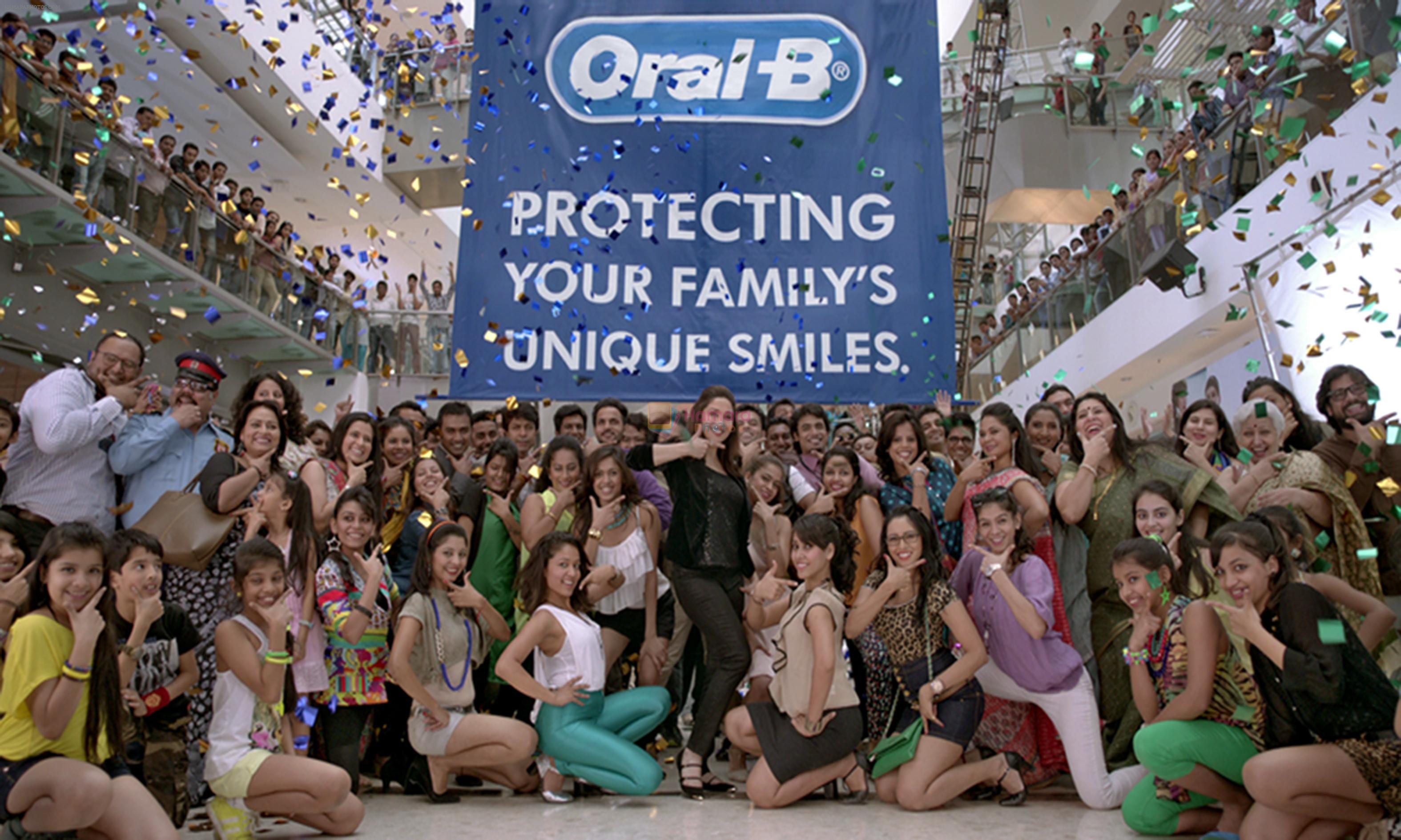 Madhuri Dixit the Chief Smile Officer performing on the Oral B jingle to kickstart the fourth edition of Smile India Movement