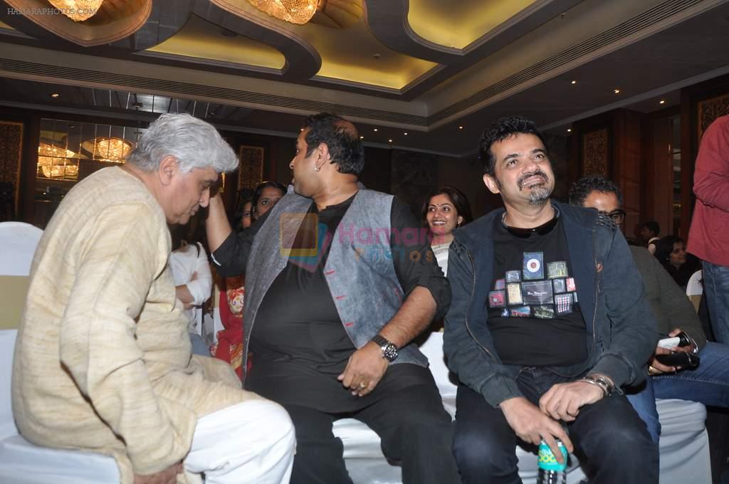 Shankar Mahadevan, Ehsaan Noorani, Javed AKhtar at royalty meet in Sea Princess, Mumbai on 16th Jan 2014