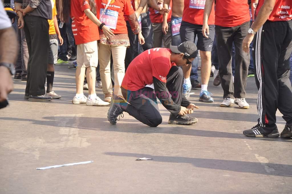 Prateik Babbar at Standard Chartered Marathon in Mumbai on 19th Jan 2014