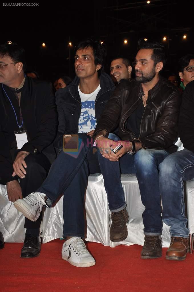 Abhay Deol at Police show Umang in Andheri Sports Complex, Mumbai on 18th Jan 2014