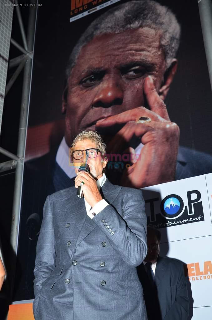 Amitabh Bachchan at Mandela Long walks to freedom screening in PVR, Mumbai on 22nd Jan 2014