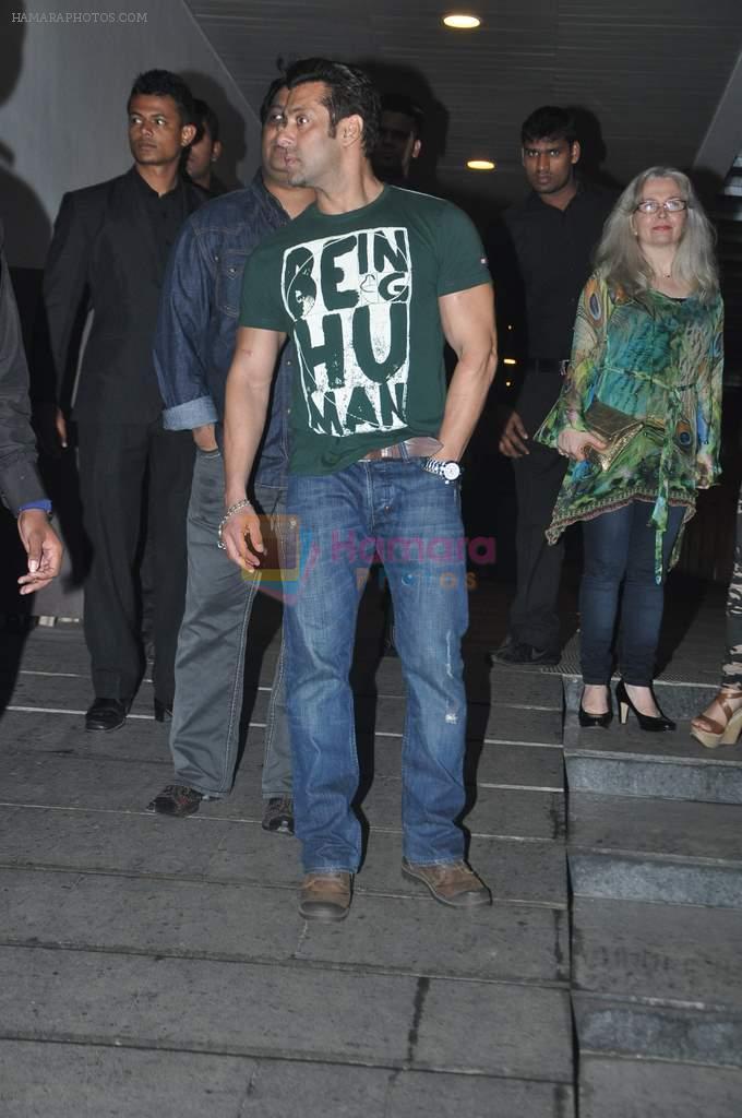 Salman Khan at Jai Ho screening and party in Mumbai on 23rd jan 2014