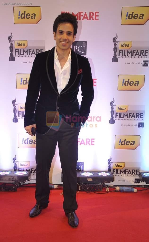 Tushar Kapoor walked the Red Carpet at the 59th Idea Filmfare Awards 2013 at Yash Raj