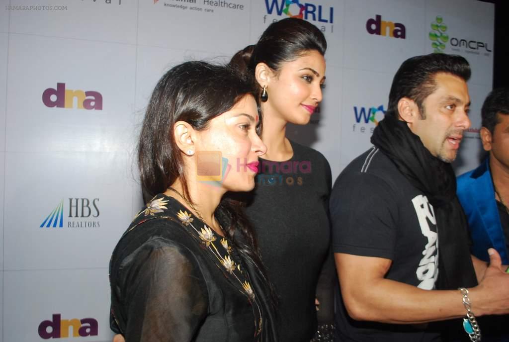 Salman Khan, Daisy Shah at worli fest in Mumbai on 24th Jan 2014