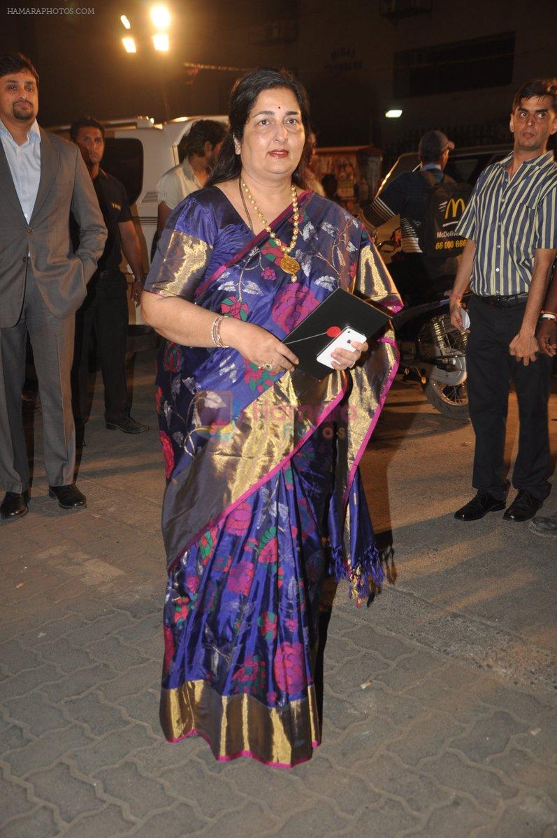Anuradha Paudwal at Filmfare Awards Red Carpet 2014 on 24th Jan 2014