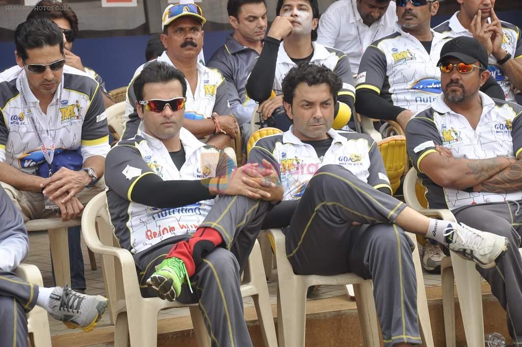 Bobby Deol at CCL match in D Y Patil, Mumbai on 25th Jan 2014