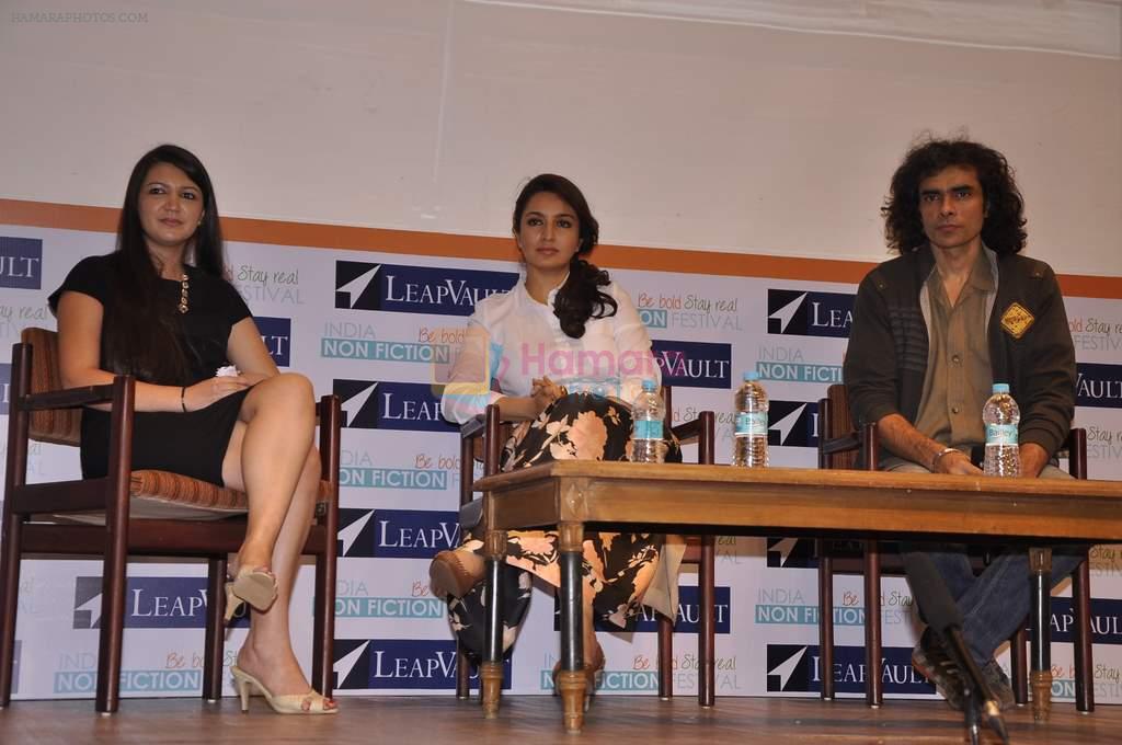 Imtiaz Ali, Tisca Chopra at Tisca Chopra's book launch in Nehru, Mumbai on 26th Jan 2014
