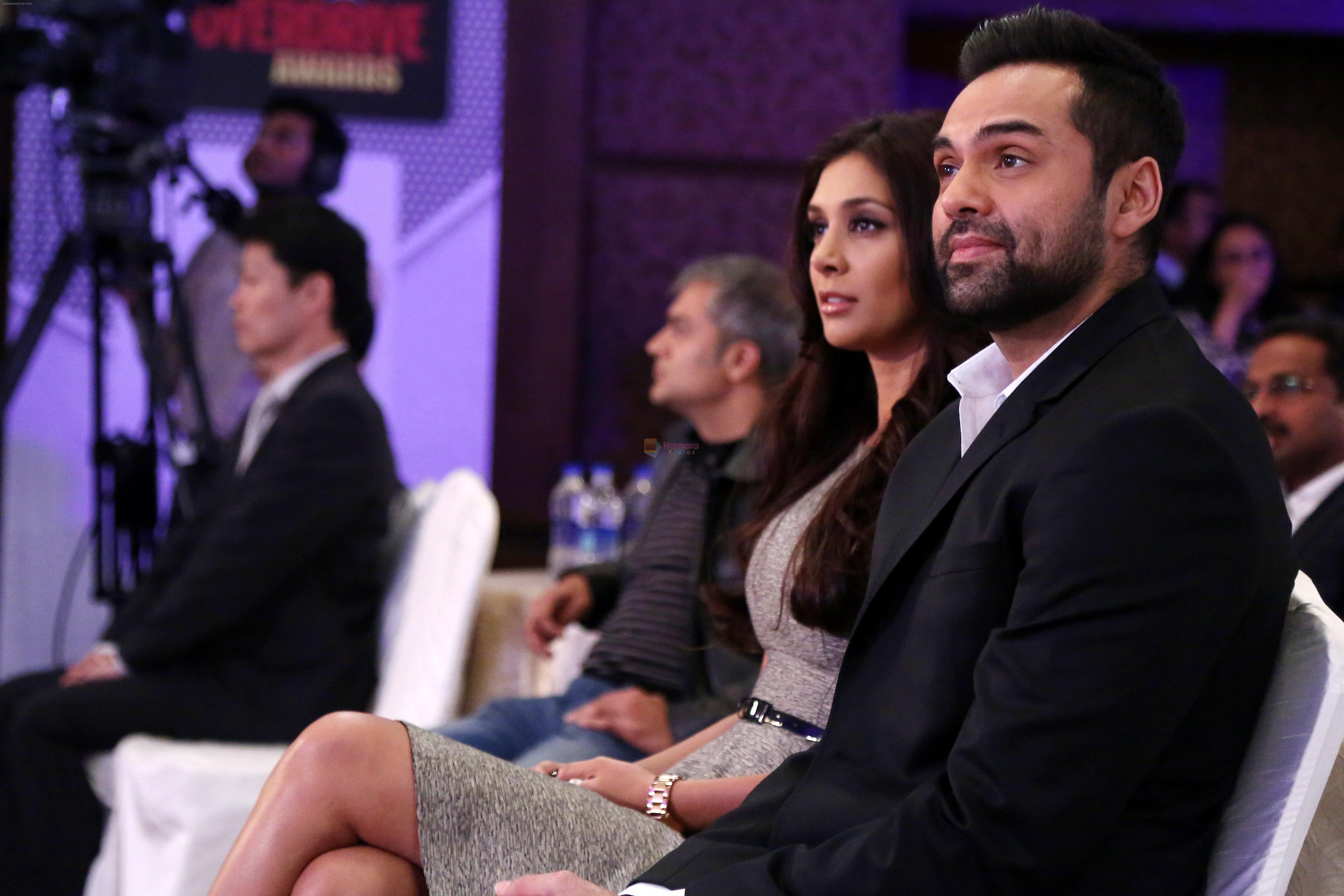 Abhay Deol and Preeti Desai during the CNBC TV18 Over Drive Awards in Mumbai on 30th Jan 2014