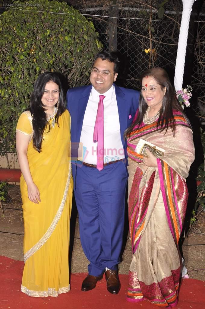 Poonam Sinha at Ahana Deol's Wedding Reception in Mumbai on 2nd Feb 2014