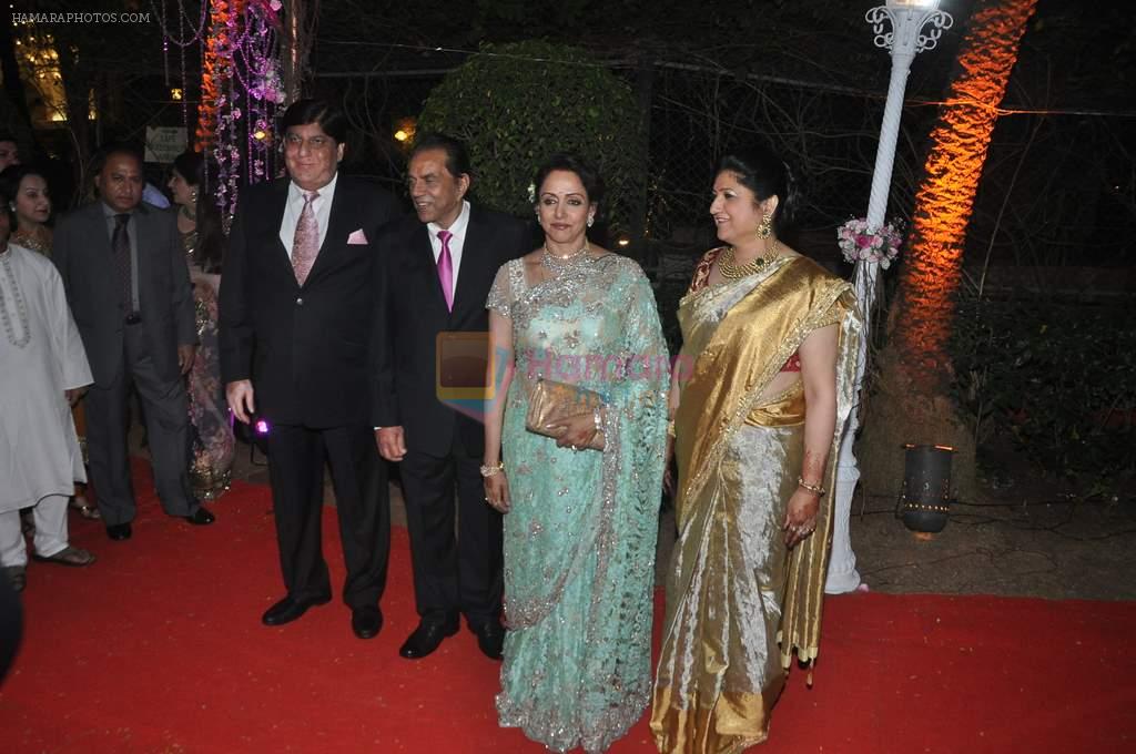 at Ahana Deol's Wedding Reception in Mumbai on 2nd Feb 2014