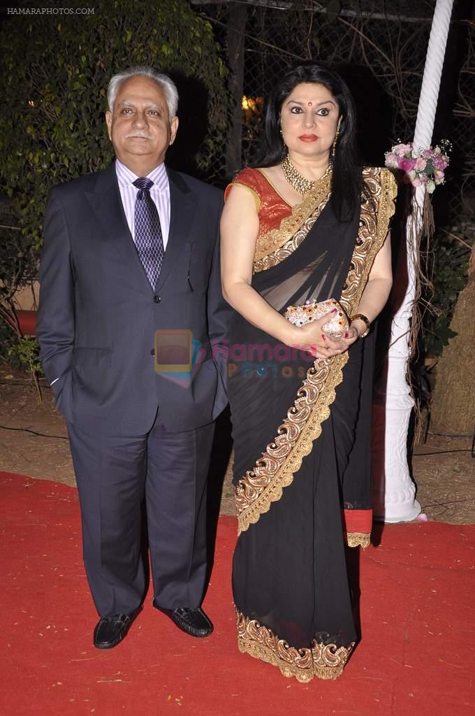 Kiran Juneja at Ahana Deol's Wedding Reception in Mumbai on 2nd Feb 2014