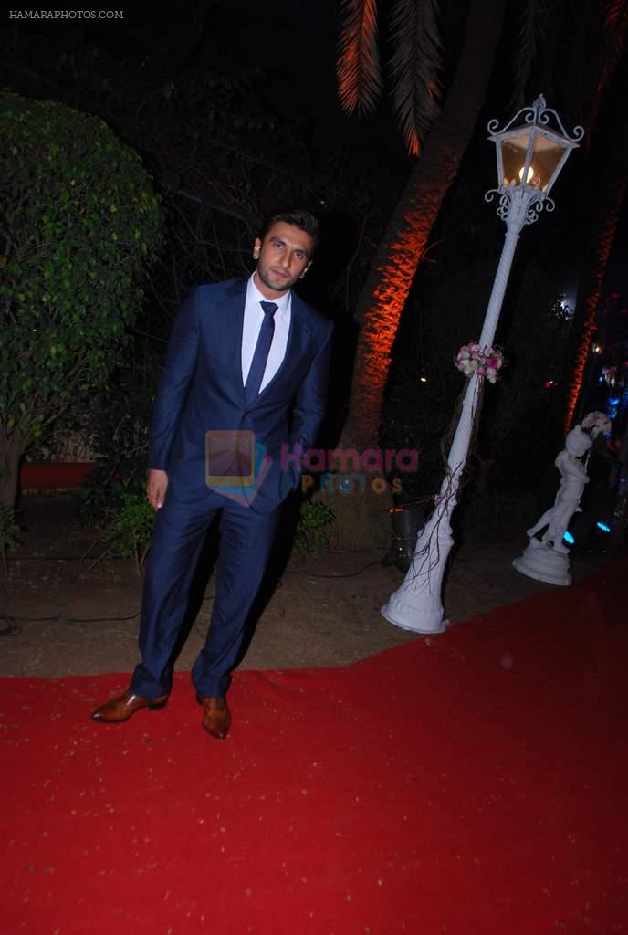 Ranveer Singh at Ahana Deol's Wedding Reception in Mumbai on 2nd Feb 2014
