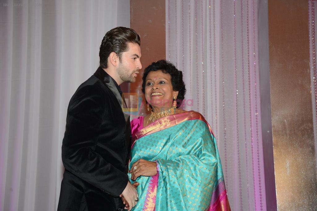 Neil Mukesh at Siddharth Kannan's wedding reception with Neha in Mumbai on 4th Feb 2014