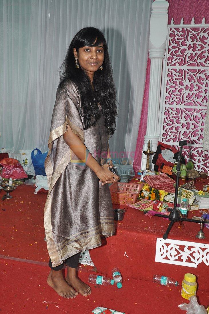 at Anurag Basu's Saraswati pooja in Mumbai on 4th Feb 2014