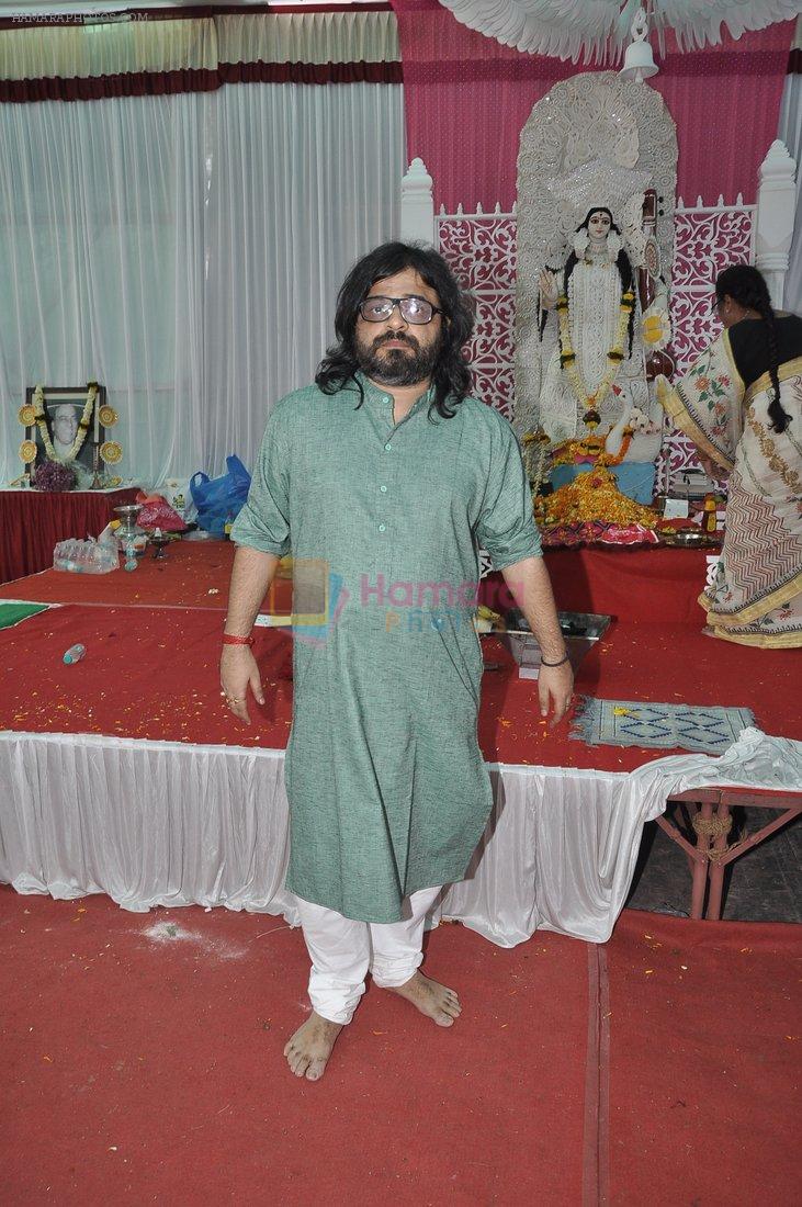 Pritam Chakraborty at Anurag Basu's Saraswati pooja in Mumbai on 4th Feb 2014