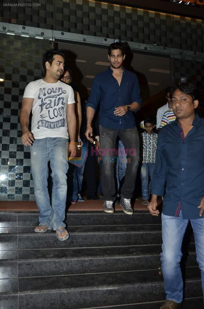 Sidharth Malhotra promotes Hasee Toh Phasee in PVR, Mumbai on 8th Feb 2014