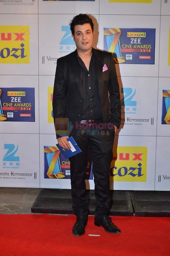 Varun Sharma at Zee Awards red carpet in Filmcity, Mumbai on 8th Feb 2014