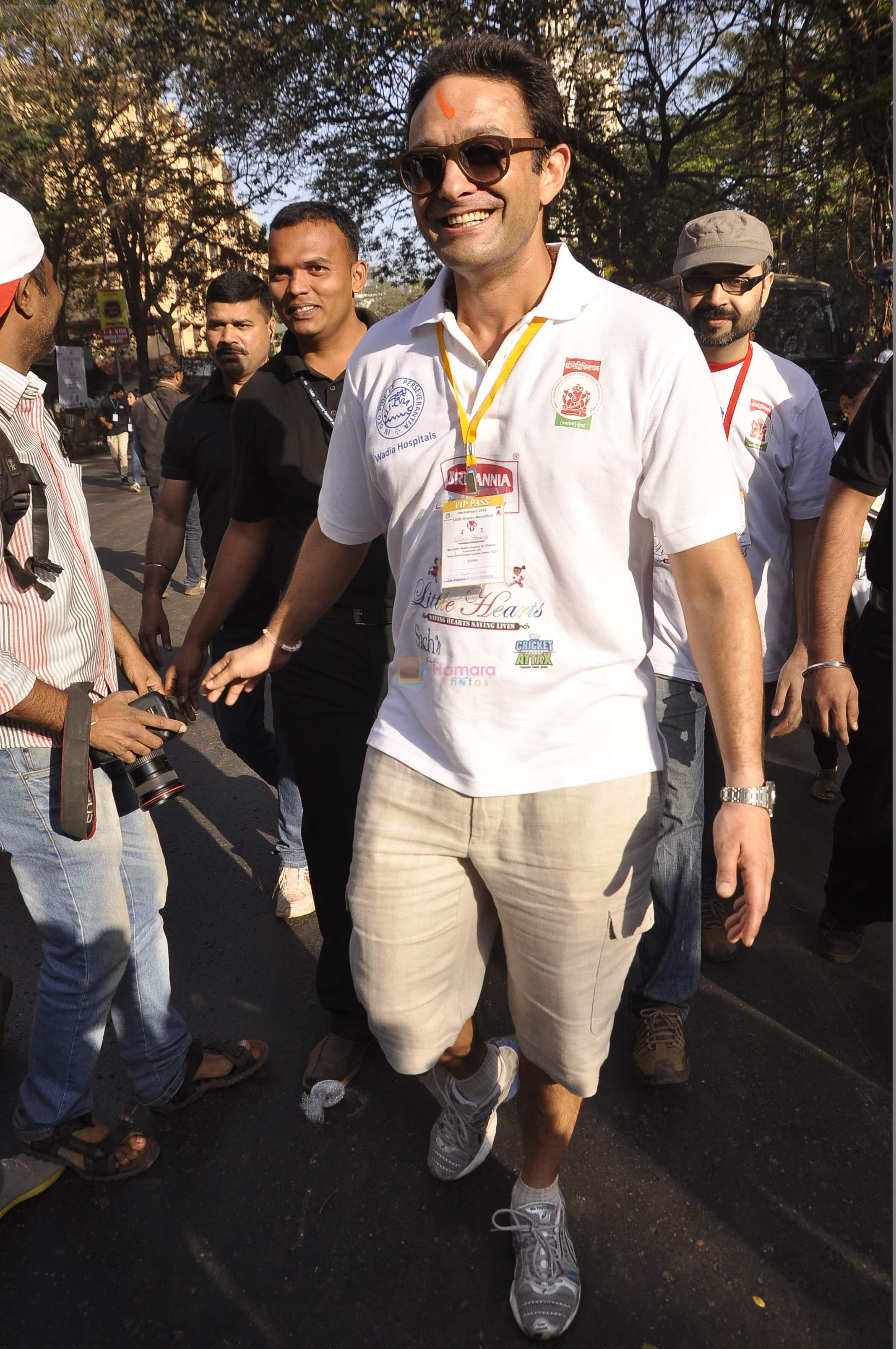 Ness Wadia at First edition of little hearts marathon in Mumbai on 8th Feb 2014