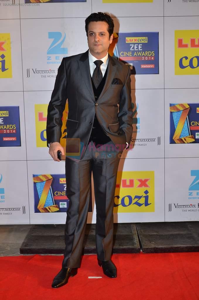 Fardeen Khan at Zee Awards red carpet in Filmcity, Mumbai on 8th Feb 2014