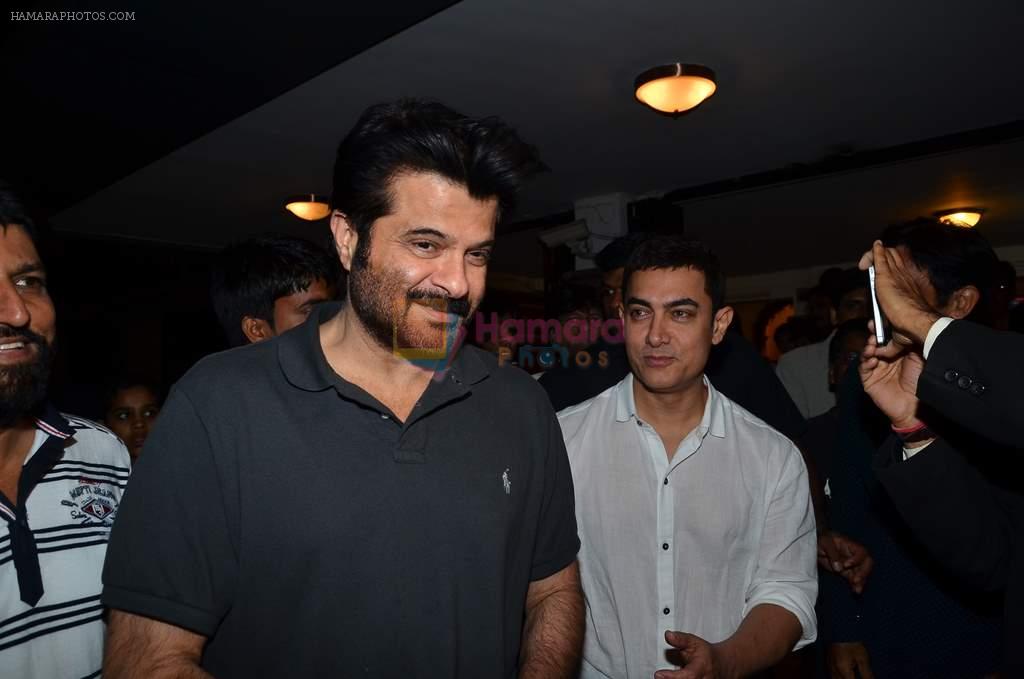 Aamir Khan, Anil Kapoor at the launch of Sagar Movietone in Khar Gymkhana, Mumbai on 11th Feb 2014