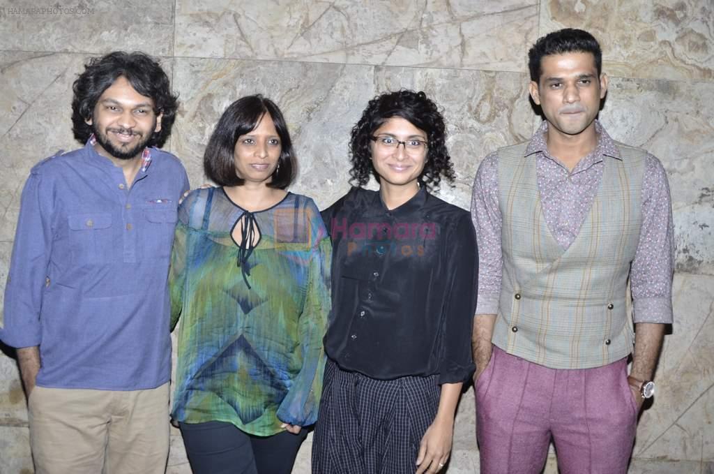 Anand Gandhi, Nishtha Jain, Kiran Rao, Sohum Shah  at Kiran Rao hosts Gulabi Gang screening in Lightbox, Mumbai on 13th Feb 2014