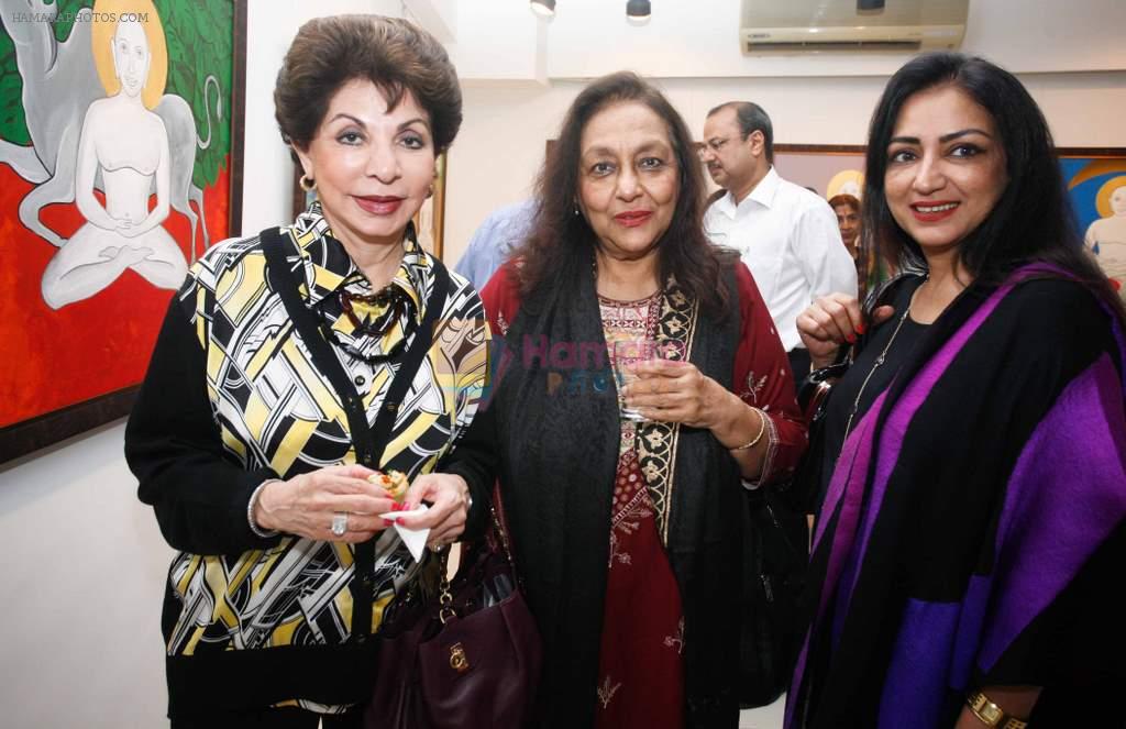 Sabira Marchant ,Bharti Jaffrey & Anuradha patel at Bharat Tripathi's Tirthankar exhibition in Mumbai on 13th Feb 2014