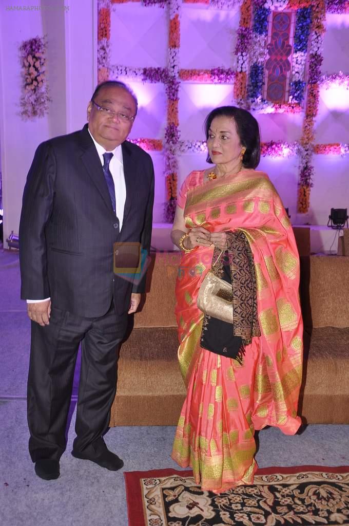 Asha Parekh at Miraj Group's Madan Paliwal's daughter Devdhooti and Vikas Purohit's reception in Udaipur on 18th Feb 2014