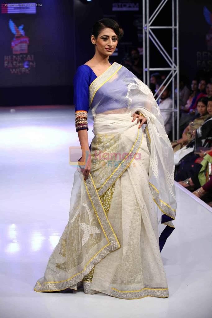 Model walks for Agnimitra Paul on day 2 of Bengal Fashion Week on 21st Feb 2014