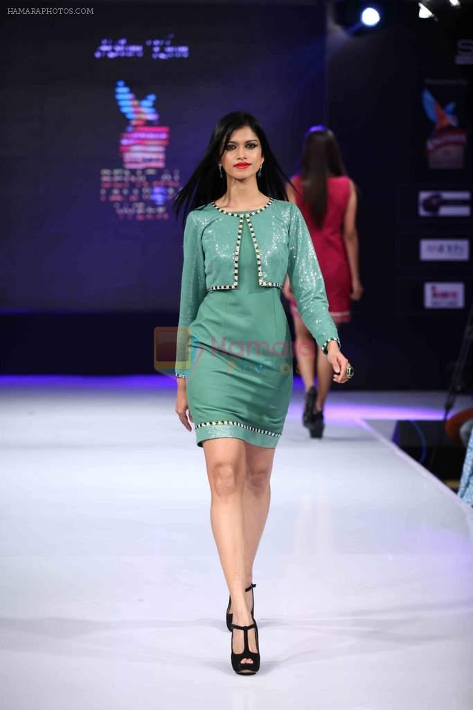 Model walk the ramp for Aslam Khan at Bengal Fashion Week on 23rd Feb 2014