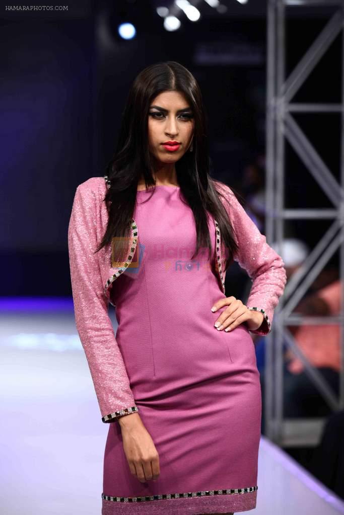 Model walk the ramp for Aslam Khan at Bengal Fashion Week on 23rd Feb 2014