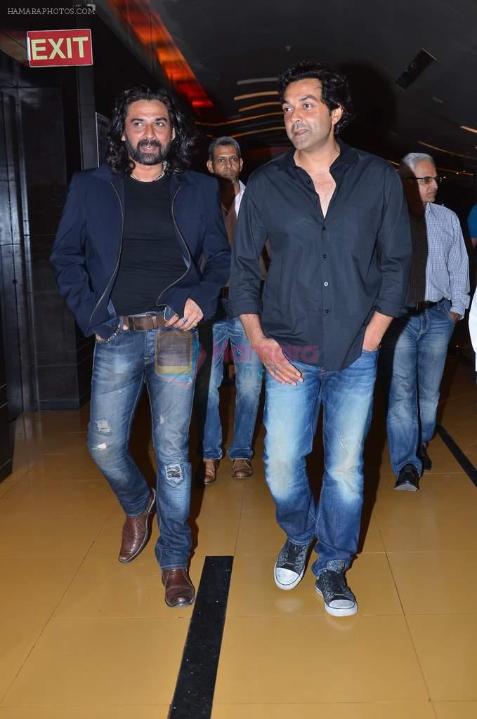 Bobby Deol, Mukul Dev at the First look & theatrical trailer launch of Jal in Cinemax on 25th Feb 2014