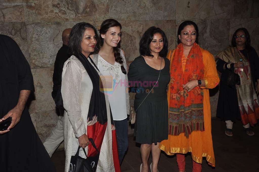 Shabana Azmi, Dia Mirza, Divya Dutta, Tanvi Azmi at Shaadi Ke side effects screening in Mumbai on 25th Feb 2014