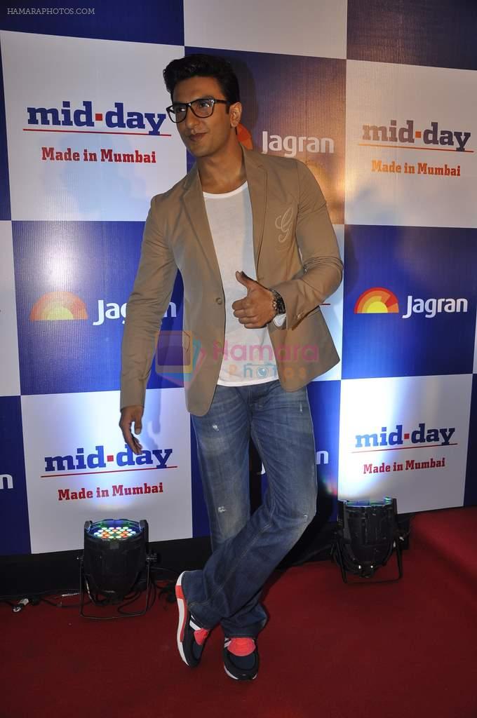 Ranveer Singh at Mid-day bash in J W Marriott, Mumbai on 26th Feb 2014