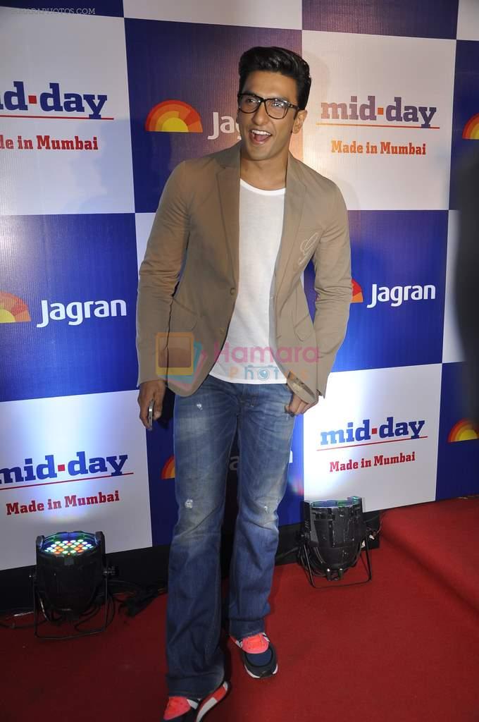 Ranveer Singh at Mid-day bash in J W Marriott, Mumbai on 26th Feb 2014