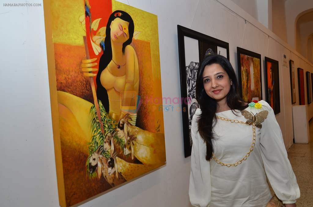 Amy Billimoria  at artist Raosaheb's art event in Jehangir, Mumbai on 26th Feb 2014