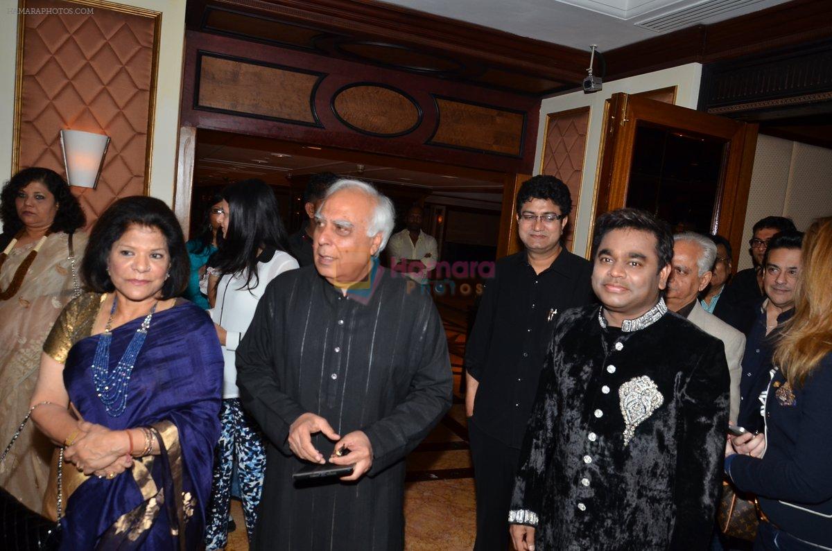 A R Rahman at the launch of Kapil Sibal & AR Rahman Music Album in Mumbai on 27th Feb 2014
