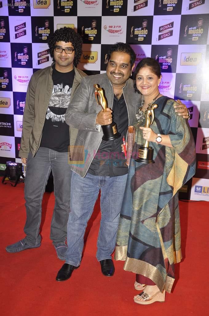 Shankar Mahadevan, Siddharth Mahadevan at Radio Mirchi music awards in Yashraj on 27th Feb 2014