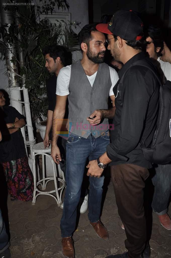 Abhay Deol snapped in Olive, Mumbai on 28th Feb 2014