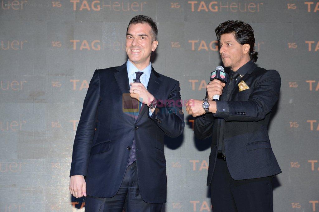 Shahrukh Khan, Franck Dardenne unveils Tag Heuer's Golden Carrera watch collection in Taj Land's End, Mumbai on 3rd March 2014