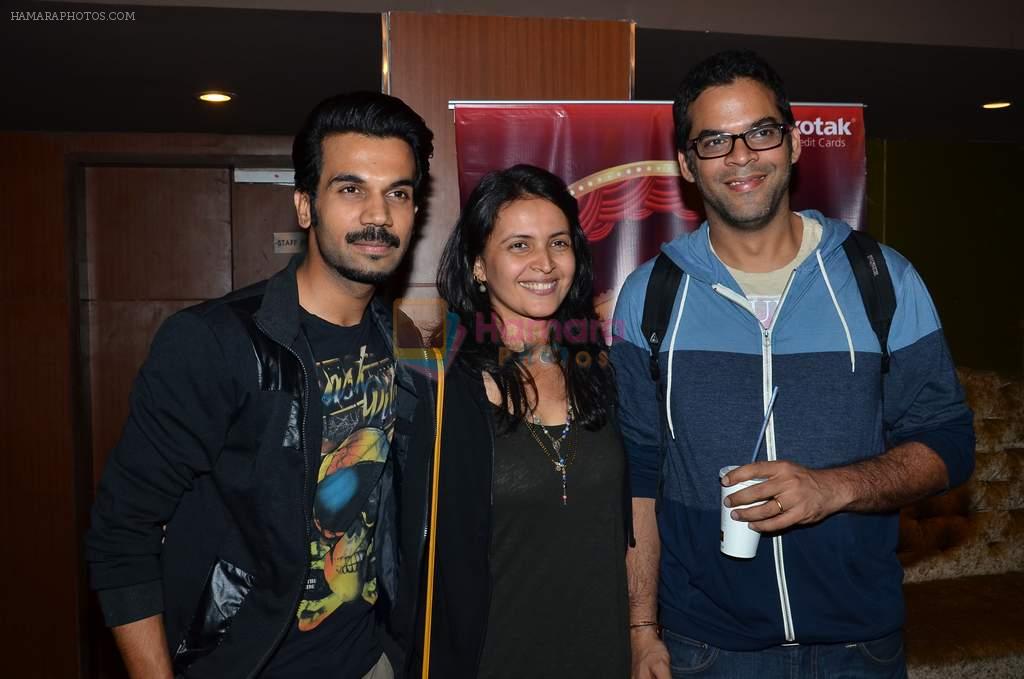 Raj kummar Yadav, Vikas Bahl, Vikramaditya Motwane at Queen film screening in PVR, Mumbai on 3rd March 2014