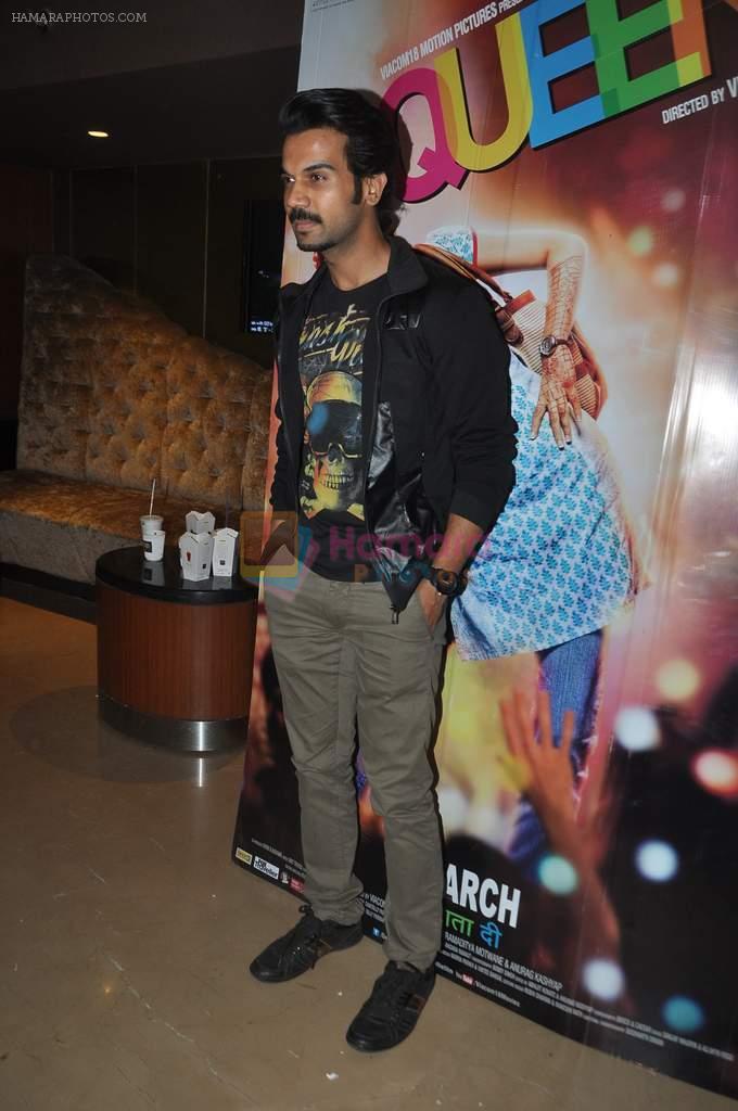 Raj kummar Yadav at Queen film screening in PVR, Mumbai on 3rd March 2014