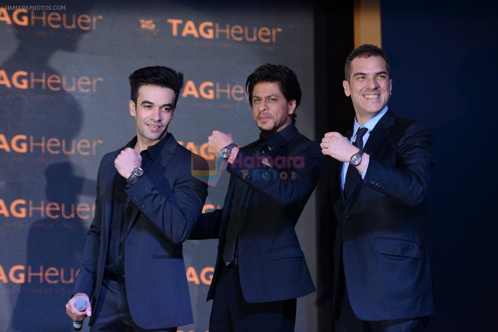 Shahrukh Khan,  Punit Malhotra, Franck Dardenne unveils Tag Heuer's Golden Carrera watch collection in Taj Land's End, Mumbai on 3rd March 2014