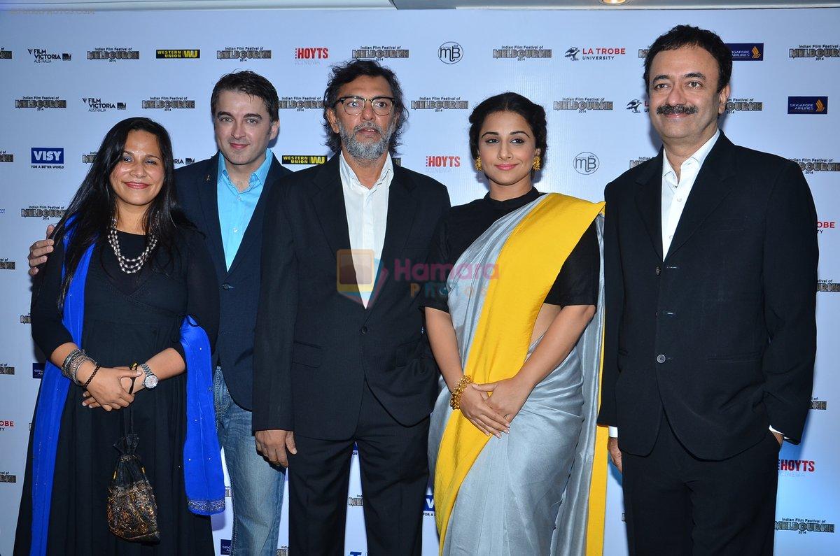 Vidya Balan, Rajkumar Hirani, Rakesh Mehra at IFFM event in Mumbai on 4th March 2014