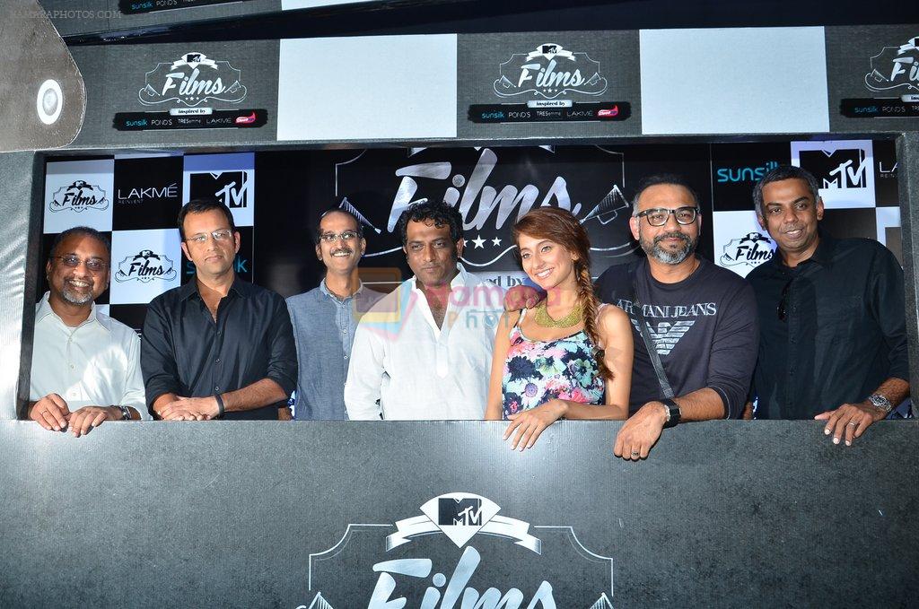 Abhinay Deo, Anurag Basu, Rohan Sippy, Anusha Dandekar at MTV's new show launch in Bandra, Mumbai on 7th March 2014