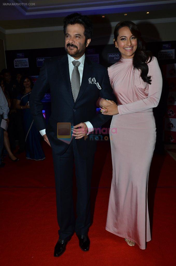 Sonakshi Sinha, Anil Kapoor at HT Most Stylish Awards in ITC Parel, Mumbai on 8th March 2014