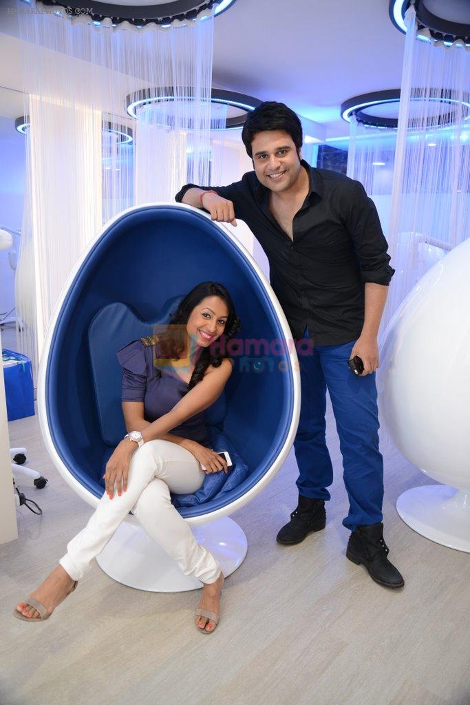Kashmira Shah, Krishna at the launch of smile bar in Mumbai on 11th March 2014