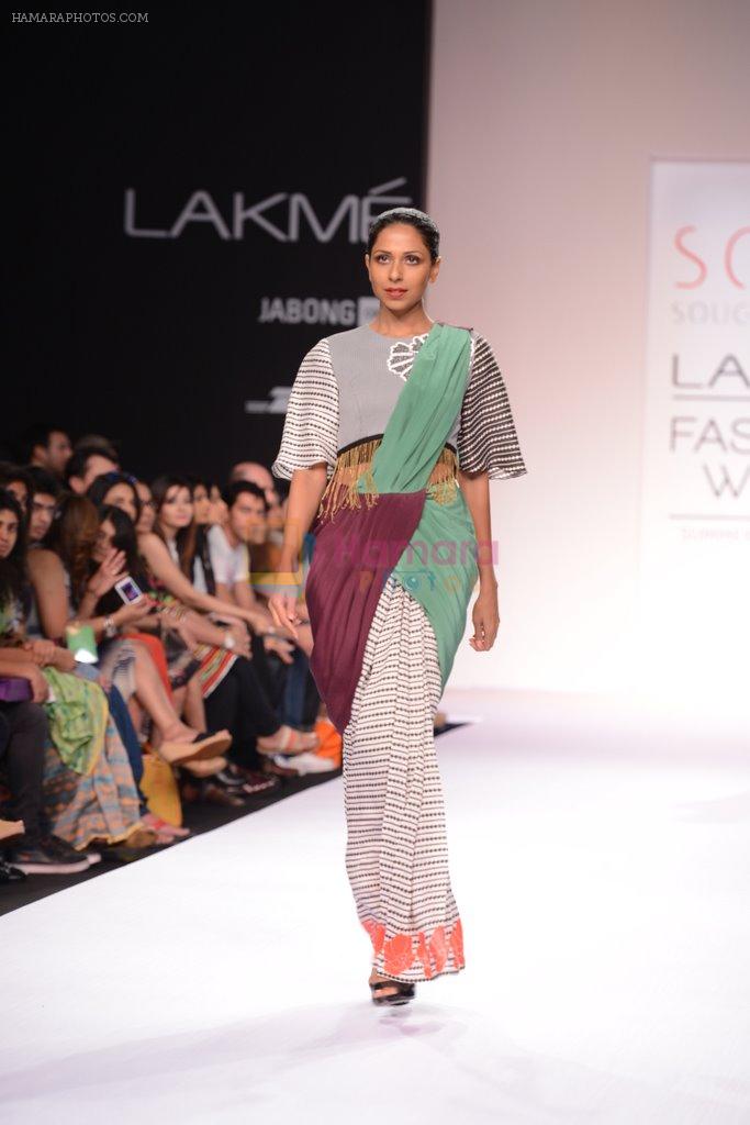 Model walk for SOUP BY SOUGAT PAUL Show at LFW 2014 Day 1 in Grand Hyatt, Mumbai on 12th March 2014