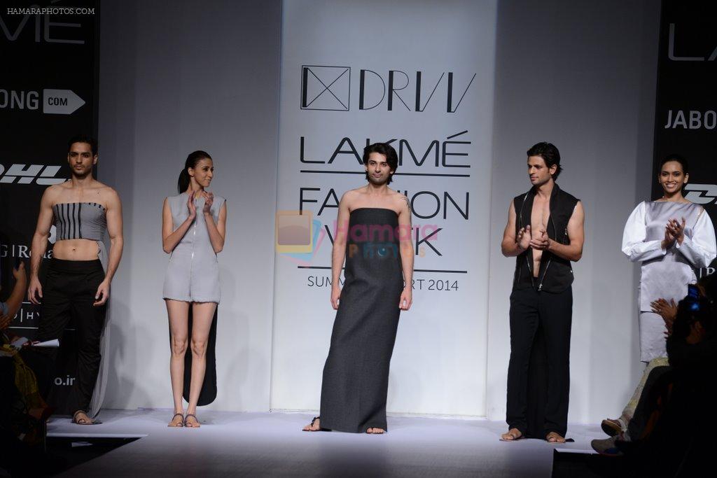 Model walk for Drvv Show at LFW 2014 Day 1 in Grand Hyatt, Mumbai on 12th March 2014