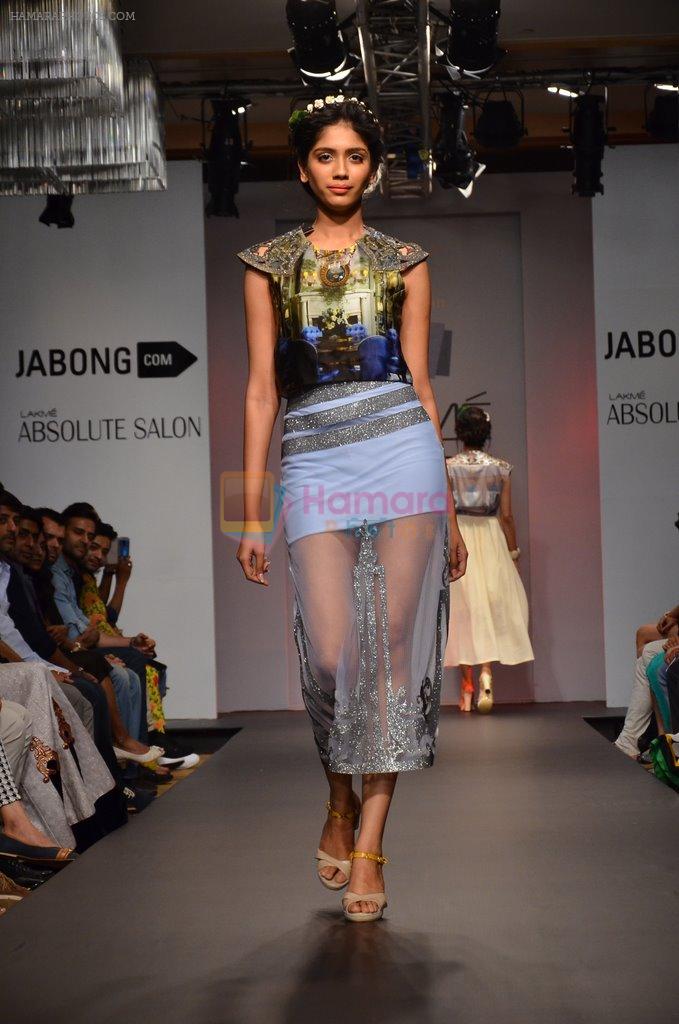 Model walk for Sounia Gohil Show at LFW 2014 Day 1 in Grand Hyatt, Mumbai on 12th March 2014